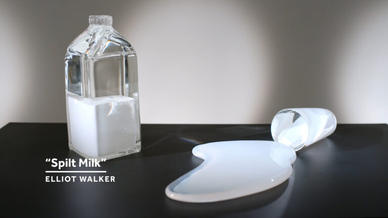 Elliot Walker Blown Away Series Sculpture Image Spilt Milk