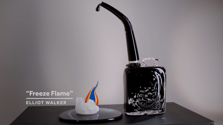 Elliot Walker Blown Away Series Sculpture Image Freeze Flame